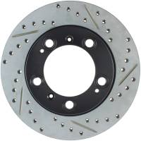 StopTech Sport Drilled/Slotted Brake Rotor; Rear Left