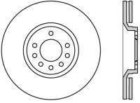 StopTech Sport Drilled/Slotted Brake Rotor Rear Right 127.38021R