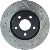 Stoptech - StopTech Sport Drilled/Slotted Brake Rotor Front Left 127.39037L - Image 1