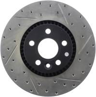 StopTech Sport Drilled/Slotted Brake Rotor; Front Left