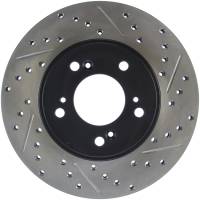 Stoptech - StopTech 97-01 Acura Integra Type R / 97-01 Honda CR-V Slotted & Drilled Left Front Rotor - 127.40026L - Image 1