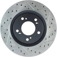 Stoptech - StopTech 00-09 S2000 Slotted & Drilled Left Front Rotor - 127.40048L - Image 1