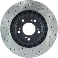 Stoptech - StopTech 00-09 S2000 Slotted & Drilled Left Front Rotor - 127.40048L - Image 2