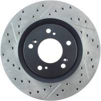 Stoptech - StopTech 00-09 S2000 Slotted & Drilled Right Front Rotor - 127.40048R - Image 1