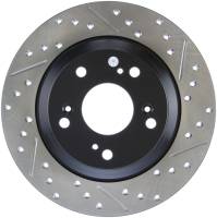 Stoptech - StopTech 00-09 S2000 Slotted & Drilled Left Rear Rotor - 127.40050L - Image 1