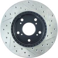 Stoptech - StopTech 02-06 Acura RSX Slotted & Drilled Right Front Rotor - 127.40056R - Image 2