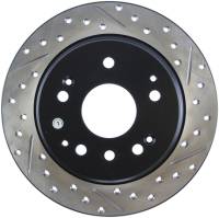 Stoptech - StopTech 04-08 Acura TL / 03-09 honda Element Slotted & Drilled Left Rear Rotor - 127.40061L - Image 1