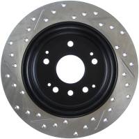 Stoptech - StopTech 04-08 Acura TL / 03-09 honda Element Slotted & Drilled Left Rear Rotor - 127.40061L - Image 2