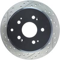 StopTech Sport Drilled/Slotted Brake Rotor; Rear Right