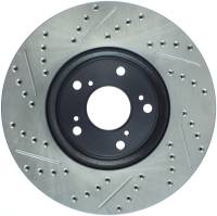 Stoptech - StopTech Slotted & Drilled Sport Brake Rotor Front Left 13 Honda Accord Sport - 127.40086L - Image 2