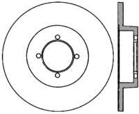 StopTech Sport Cryo Drilled/Slotted Brake Rotor Front Left 127.42011CL