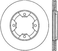 StopTech Power Slot 84-85 Nissan 300ZX Slotted & Drilled Left Front Rotor - 127.42034L