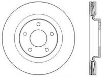 StopTech Sport Drilled/Slotted Brake Rotor Front Left 127.42108L