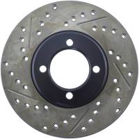 StopTech Sport Drilled/Slotted Brake Rotor; Front Right