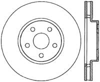 StopTech Sport Cryo Drilled/Slotted Brake Rotor Front Left 127.44095CL