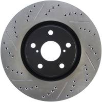 Stoptech - StopTech 5/93-98 Toyota Supra Turbo Right Front Slotted & Drilled Rotor - 127.44104R - Image 1