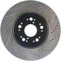 Stoptech - StopTech 95-00 Lexus LS 400 Left Front Slotted & Drilled Rotor - 127.44107L - Image 1