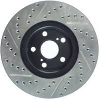 Stoptech - StopTech 03-08 Pontiac Vibe / 05-09 Scion tc Left Front Slotted & Drilled Rotor - 127.44114L - Image 2