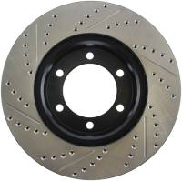 Stoptech - StopTech 00-06 Toyota Tundra / 01-07 Toyota Sequoia Front Left Slotted & Drilled Rotor - 127.44118L - Image 2