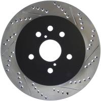 Stoptech - StopTech Power Slot 06-11 Lexus GS Series / 06-12 IS350 Rear Left Drilled & Slotted Rotor - 127.44141L - Image 1