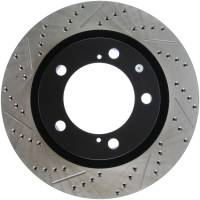 Stoptech - StopTech 07-09 Toyota Tundra / 08-09 Toyota Sequoia Front Right Slotted & Drilled Rotor - 127.44156R - Image 1