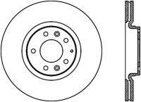 StopTech Sport Cryo Drilled/Slotted Brake Rotor Front Left 127.45073CL