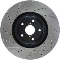 Stoptech - StopTech 05-10 Subaru Impreza WRX/STi Slotted & Drilled Left Front Rotor - 127.47022L - Image 2