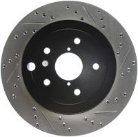 Stoptech - StopTech 08+ Subaru STI (Will Not Fit 05-07) Slotted & Drilled Sport Brake Rotor - 127.47030L - Image 1