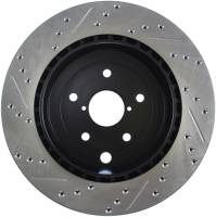 Stoptech - StopTech 08+ Subaru STI (Will Not Fit 05-07) Slotted & Drilled Sport Brake Rotor - 127.47030L - Image 2