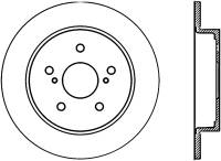 StopTech Sport Drilled/Slotted Brake Rotor Rear Right 127.48013R