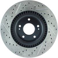 Stoptech - StopTech Sport Drilled/Slotted Brake Rotor Front Left 127.50028L - Image 2