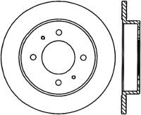 StopTech Sport Drilled/Slotted Brake Rotor Rear Right 127.51006R