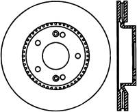 StopTech Sport Cryo Drilled/Slotted Brake Rotor Front Left 127.51015CL