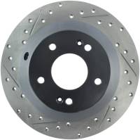 StopTech Sport Drilled/Slotted Brake Rotor; Rear Right