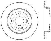 StopTech Sport Drilled/Slotted Brake Rotor Rear Right 127.51047R