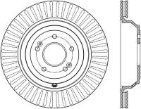 StopTech Sport Drilled/Slotted Brake Rotor Front Left 127.51048L