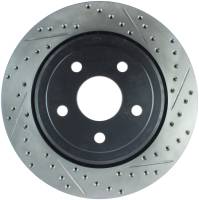 Stoptech - StopTech 12-15 Jeep Cherokee SRT8 Sport Slotted & Drilled Rear Driver Side Brake Rotor - 127.58009L - Image 1