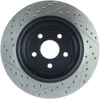 Stoptech - StopTech 12-15 Jeep Cherokee SRT8 Sport Slotted & Drilled Rear Driver Side Brake Rotor - 127.58009L - Image 2