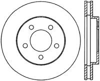 StopTech Sport Cryo Drilled/Slotted Brake Rotor Front Left 127.61033CL