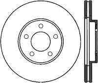 StopTech Sport Cryo Drilled/Slotted Brake Rotor Front Left 127.61049CL