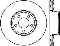 StopTech Sport Drilled/Slotted Brake Rotor Front Left 127.61055L