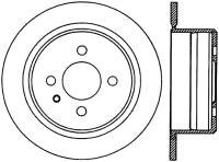 StopTech Sport Cryo Drilled/Slotted Brake Rotor; Rear Left