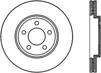 StopTech Sport Cryo Drilled/Slotted Brake Rotor Front Left 127.61072CL