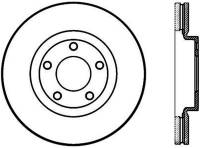 StopTech Sport Drilled/Slotted Brake Rotor; Front Left