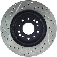 Stoptech - StopTech Sport Drilled/Slotted Brake Rotor Front and Rear Left 127.62007L - Image 2