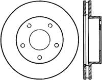 StopTech Sport Drilled/Slotted Brake Rotor Rear Right 127.62016R