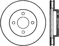 StopTech Sport Cryo Drilled/Slotted Brake Rotor Front Left 127.62072CL