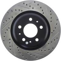 StopTech Sport Drilled/Slotted Brake Rotor; Front Left