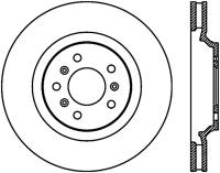 StopTech Sport Cryo Drilled/Slotted Brake Rotor Front Left 127.62099CL