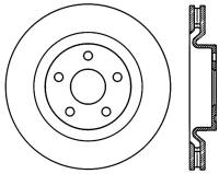 StopTech Sport Cryo Drilled/Slotted Brake Rotor Front Left 127.62114CL